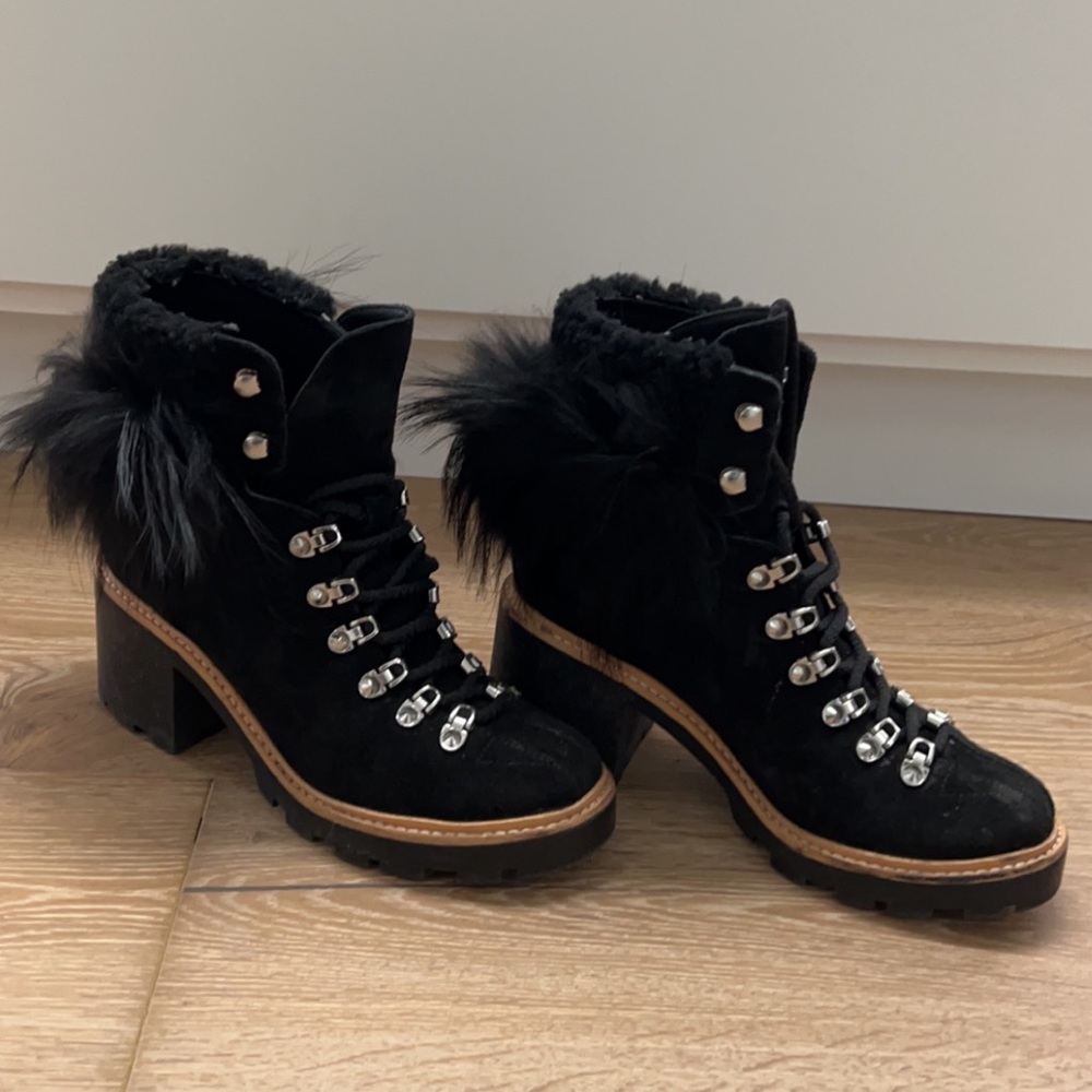 Sigerson Morrison Naia Fur Winter Platform Snow Boots